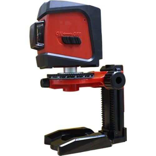 ACUANGLE A8846 Mini 4 Lines 360 Degrees Red Laser Level Auto Self-Levelling In Range with 5/8 360 degrees laser level bracket