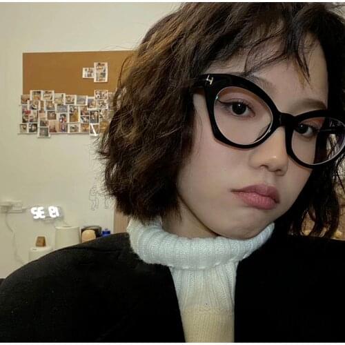 Fashion Optical Glasses Blue Light Blocking Eyeglasses Frame Women Men Cat Eye T Spectacles Clear Lenses Glasses Computer Oculos
