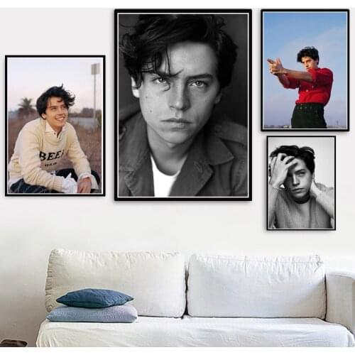 Poster Prints Hot New Cole Sprouse TV Series Movie Star Actor Art Canvas Oil Painting Wall Pictures For Living Room Home Decor