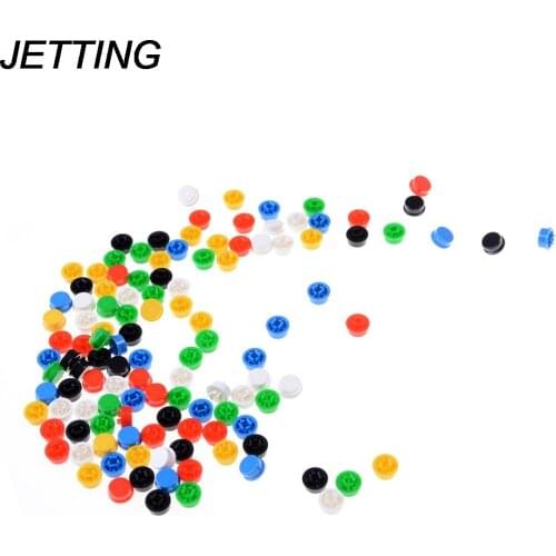 JETTING 20pcs/lot Plastic Cap Hat Tactile Button Caps for 6*6mm Tactile Push Button Switch Lid Cover
