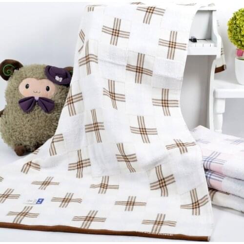 100% cotton towel simple crossed untwisted cotton gauze soft and comfortable shower bath towel good water imbibition