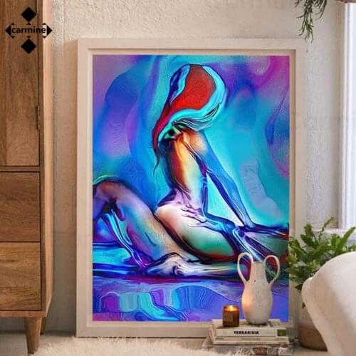 Multicoloured Nude Sexy Couple Canvas Poster Modern Wall Art Print Pictures for Bedroom Decoration Fashionable No Frame Painting