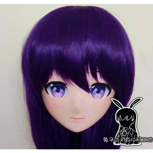 RB1225)Customize Handmade Crossdress Full Head Female/Girl Resin Japanese Cartoon Character Animego Cosplay Kigurumi Mask