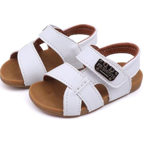 2021 Summer New Casual Childrens Sandals Tendon Soft Bottom Boys Beach Shoes Soft Bottom Baby Toddler Shoes Boys Non-slil Shoes