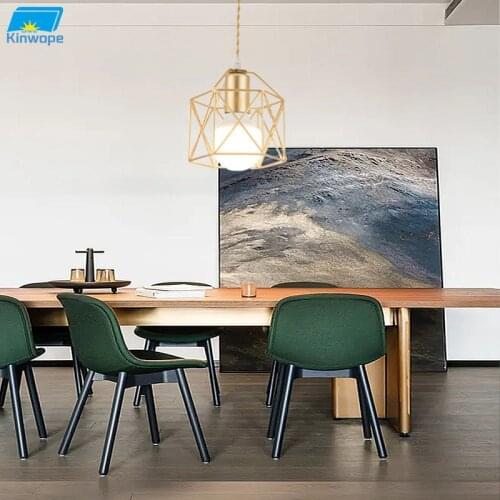 Nordic simple modern restaurant chandelier creative personality industrial retro wrought iron bar single head small chandelier