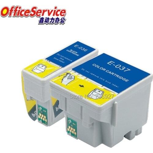 T036 T037 Compatible Ink Cartridges For Stylus C42UX C44UX C46 inkjet printer,Full ink