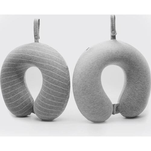 U Shaped soft Travel Pillow Memory Foam Neck Pillows for airplane Portable car travel accessories gray Drop Shipping