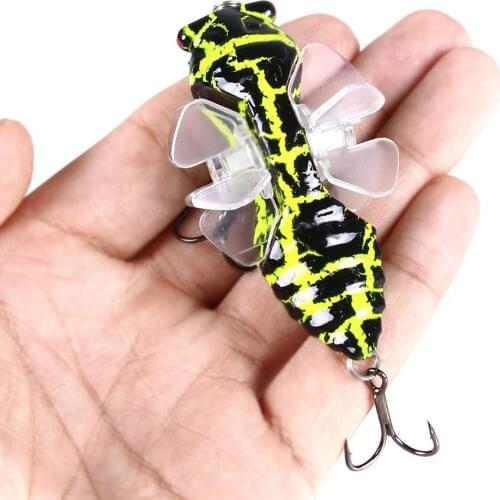1Pcs Artificial Hard Bait 7cm 15.5g Cicada Bait with Propeller Wings Fly Fishing Wobbler Popper Lure