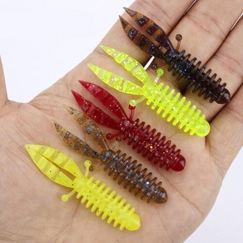 10pcs Soft bait bubble shrimp mini soft shrimp 5.5cm 1.5g bionic soft insect soft shrimp lure