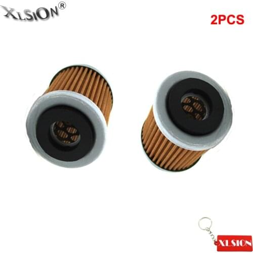 XLSION 2Pcs Oil Filters For Yamaha TTR250 YZ WR 250F 400F 426F ATV YFM350 WR426F WT400F MOTO-4 ATV Dirt Bike