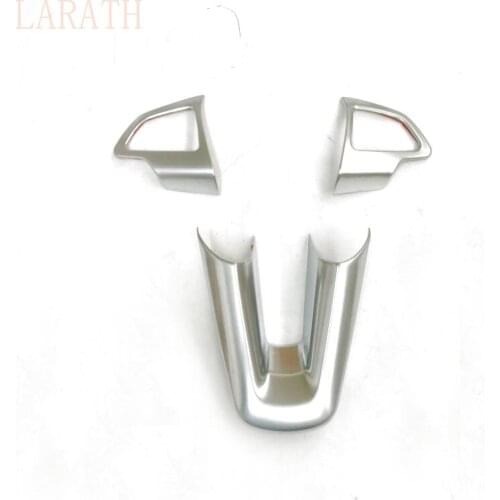 3Pcs/Set ABS Paint Car Steering Wheel Decoration Trim Sequins Sticker for Ford Focus 3 MK3 face-lifting 2015 Car Accessories