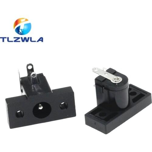5Pcs DC-020 DC Power Socket 5.5x2.1mm DC Power Interface 5.5x2.5mm Panel Digital Accessories with Mounting Holes