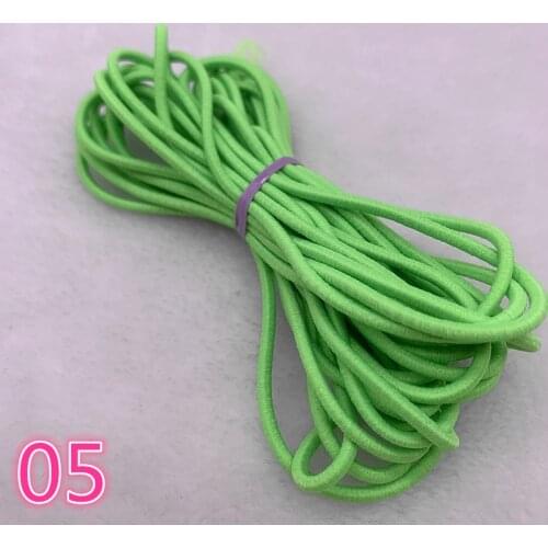 5 Yards/lot 2.0 2.5mm Hight-Elastic Bands Spool Sewing Band Round Elastic Cord Diy Handmade Sewing Materials #05