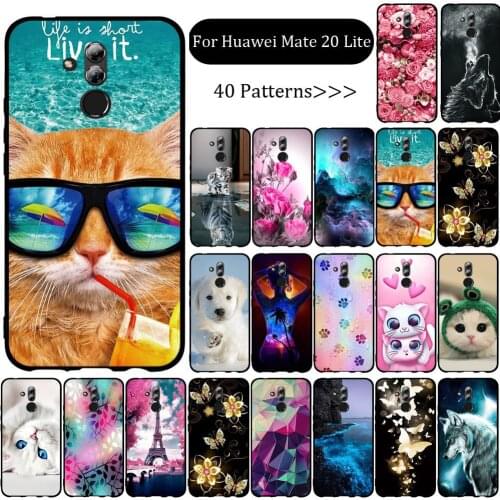 Case For Huawei Mate 20 Lite Case Silicon Soft TPU Etui Coque Funda Phone Case For Huawei Mate 20 Lite Back Cover Capa Shell
