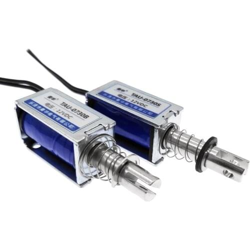 Electric magnet 12V 24V frame solenoid electromagnet 0730S 0730B push&pull travel 10mm