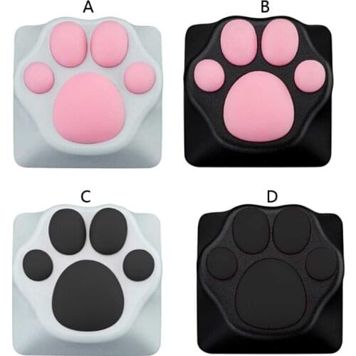 G32B Customized ABS Silicone Kitty Paw Artisan Cat Paws Pad Keyboard keyCaps Cute