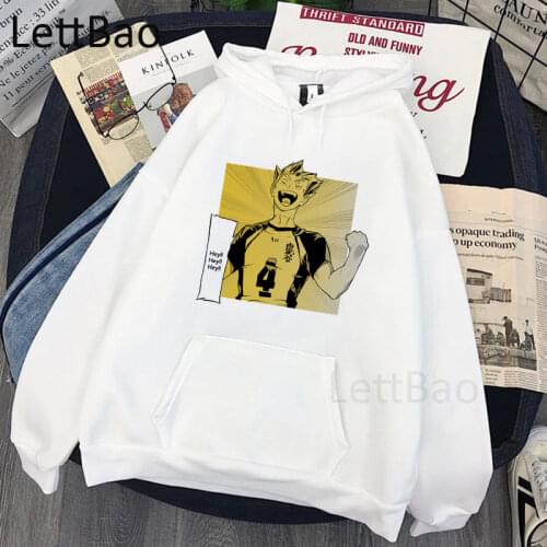 Haikyuu Bokuto Kotaro Hoodies Unisex Aesthetic Men Women Funny Print Hoodies O-Neck Tops Fashion Hip Hop Long Sleeve Sweatshirts