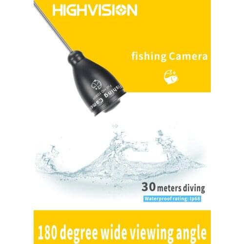 AHD HD camera 2 megapixel fish finder underwater fishing camera LED night vision 180 degree fishing camera