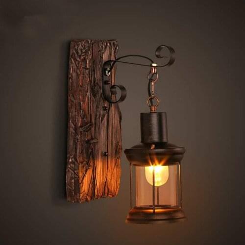 Creative Antique Led Restaurant Cafe bar Aisle Corridor Old Retro Wall Lamp