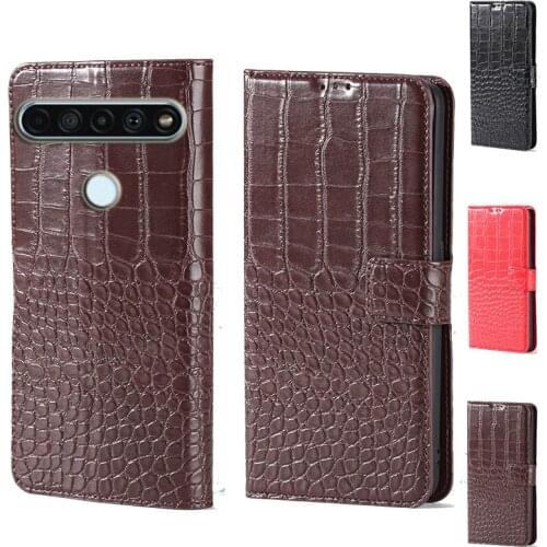 Luxury Crocodile design Flip Leather Wallet Phone Case For LG K41s K51s K61 Stand Function Phone cover card slot