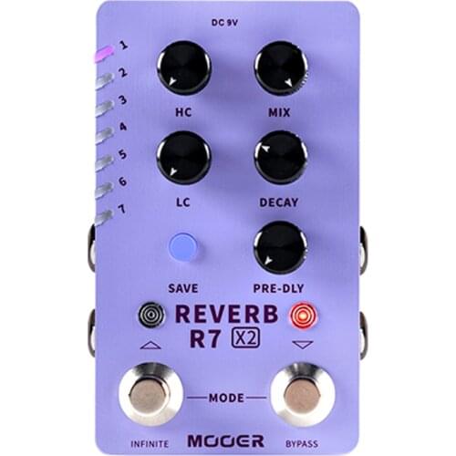 MOOER D7 Digital Delay Pedal Looper 150s,E7 Synth Effect Pedal,Guitar Tone Capture GTR Pedal,A7 Reverb Pedal Infinite Sustain