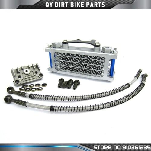 Motorcycle Oil Cooler set Oil Radiator Set For 50 70 90 110 125 140cc Dirt bike monkey bike DAX pocket bike ATV Motocross
