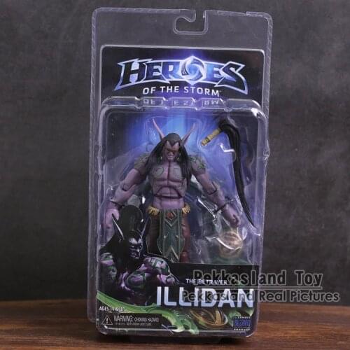 NECA Heroes of The Storm Illidan PVC Action Figure Collectible Model Toy 7" 18cm