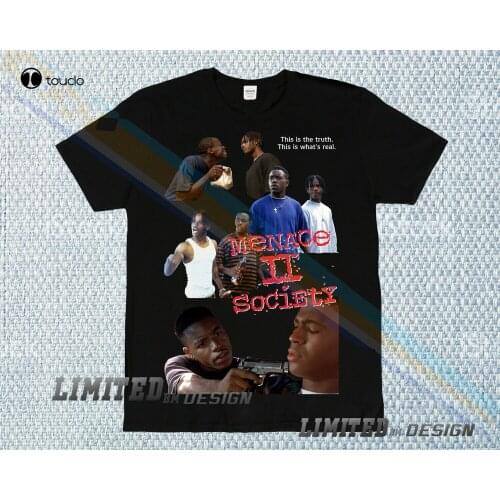 New T-Shirt Menace To Society Tee Hip Hop Rap Tour Limited All Size Cotton Tee Shirt