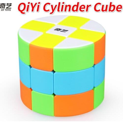New QiYi Cylinder Stickerless Magic Cubes or Lefun Octagon Cylinder Cube 233 Twist Puzzle Speed Cubo Magico for Children