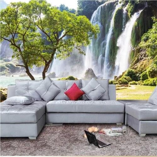 Beibehang wallpaper Large 3D Living room sofa stereoscopic 3D landscape scenery wall paper 3d mural wallpaper for walls 3 d