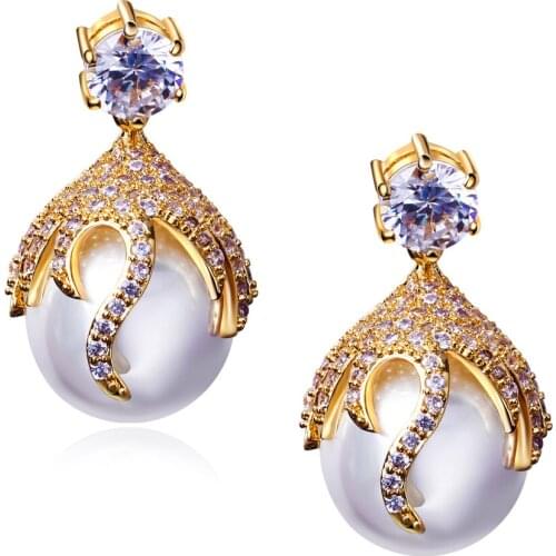 Orecchini Earings Pendientes Mujer New Simulated Jewelry drop Earrings Made with Cubic Zirconia Allergy Free Lead Free
