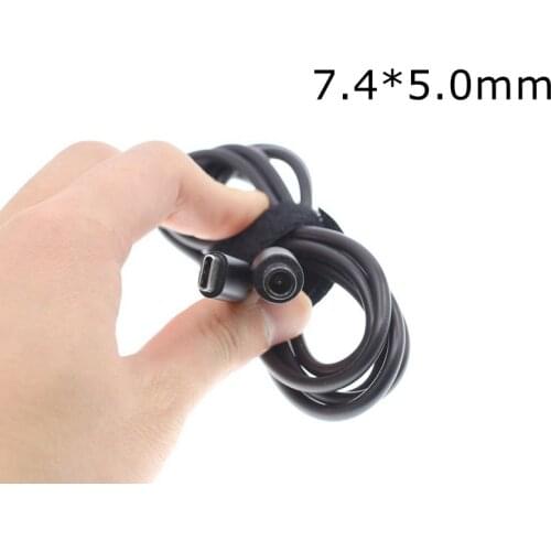 PD 7.4x5.0 mm DC Power Cable USB Type-C Adaptor For DELL Laptop Charger Cord 7.4x5.0mm USB-C Adapter 1.5M