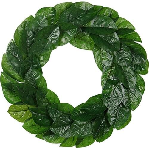 Lifelike Artificial Wreath Magnolia Leaf Door Wreath For Christmas Thanksgiving For Home Ornaments 2020 New