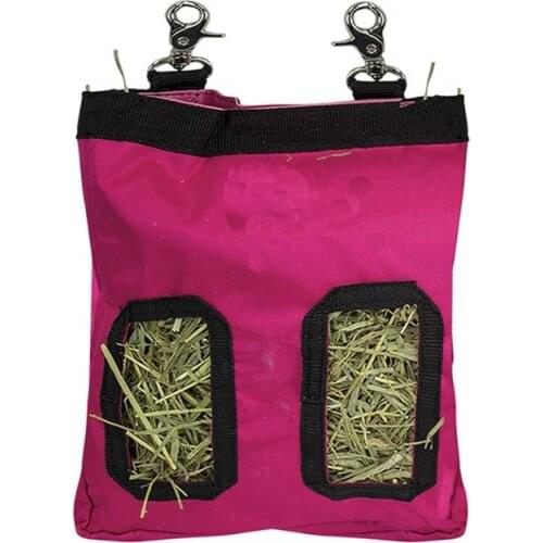 Hay Bag Hanging Feeder Holder Feeding Dispenser Container for Small Animals Pet Dropshipping