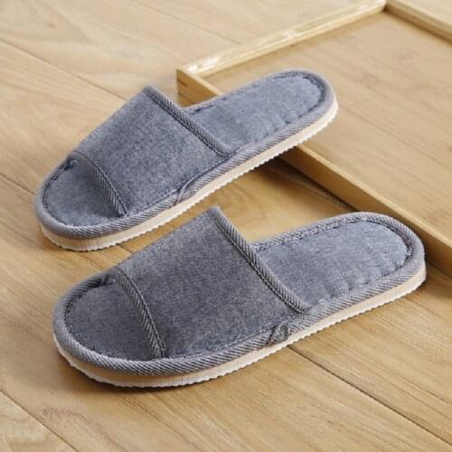 Home Hemp Flax Women Slippers Bedroom Silent Flat Ladies Casual Shoes Spring Summer Slides Couples Slippers femmes chaussures
