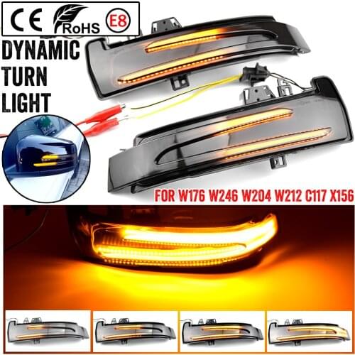LED Dynamic Mirror Indicator Dynamic Indicator Blinker For Mercedes-Benz W176 W246 W204 W212 C117 X156 W221 W218
