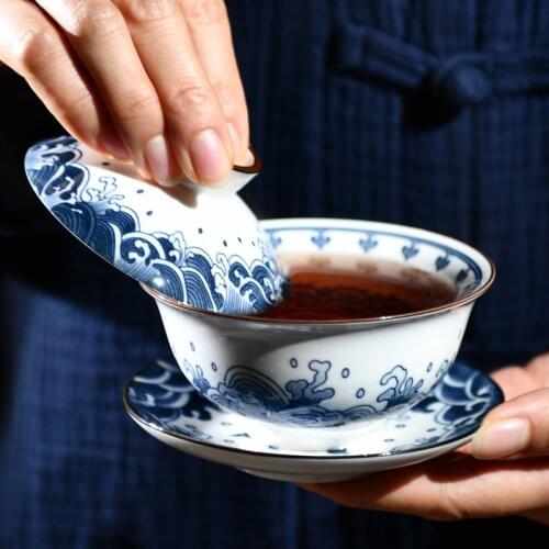 Heat Resistant Hand Tea Bowl Tea Bowl Tea Bowl White Porcelain Sopera De Relijiosa Sopera De Ceramica Jingdezhen Tea Cup