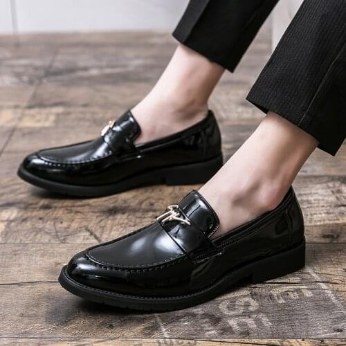 Gentle Men Shoes Formal Leather Shoes For Men Shos Office Mens Casual Skin Penny Loafers Mens Dress Fashion Spring