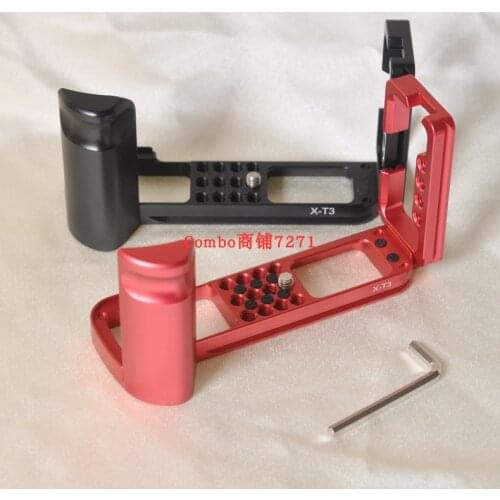 X-T3 Vertical shoot Quick Release L Plate/Bracket hand Grip Holder tripod with 1/4 Screw for Fujifilm Fuji XT3 Camera ballhead