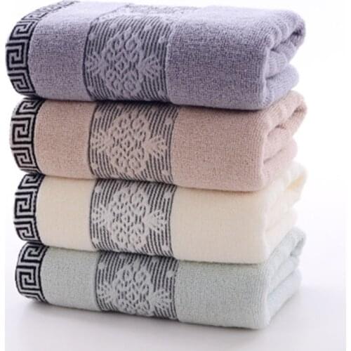 Microfiber Soft Cotton Towels Absorbent Jacquard Bathroom Rapid Drying Travel Business Trip Bath Towels For Adults