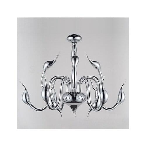 LHigh quality ED 20W G4 Swan Design Chandelier, 12 Light, Modern Chrome Electricplating Free Shipping 110-240V 75*75*60CM