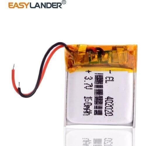 10pcs/Lot battery 3.7V polymer lithium battery 402020 MP3 160MAH small speaker Bluetooth small toys