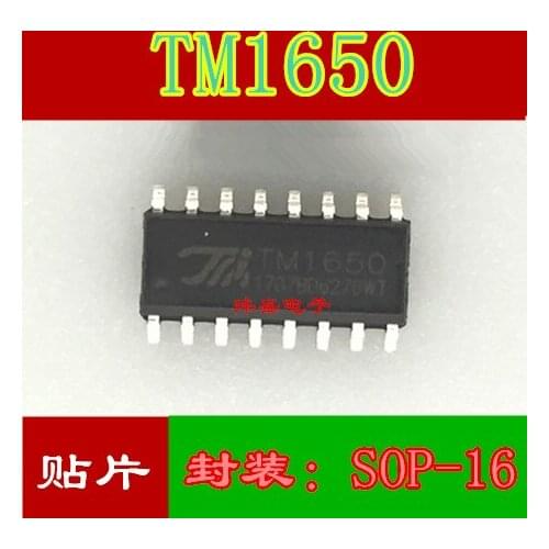 10pcs TM1650 SOP-16 8 * 4 bit 1650