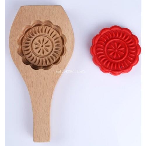 100pcs Wooden Baking Mold Blessing Cake Cookies Mould Muffin Wooden DIY Craft Homemade Tool Mooncake Fondant Decor Handmade