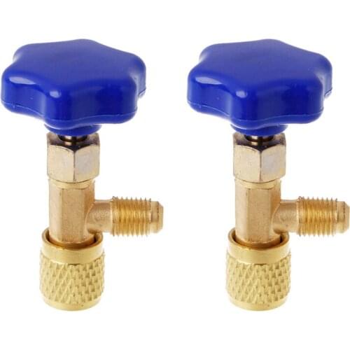 2pcs For R134a A/C Can Tap 1/2" Tapered Dispensing Valve Adapter Refrigerant Opener