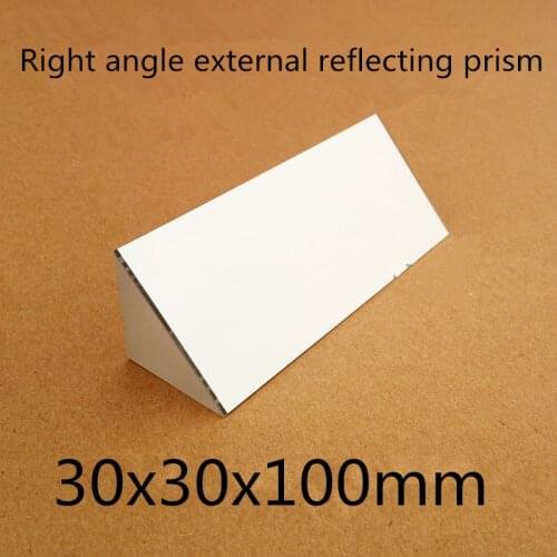 30x30x100mm 30*30*100mm Right Angle K9 Triangular slope External Reflecting Prism Lens coating with silver-plated
