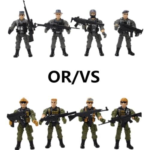 SWAT Military Army Action Figure Toys for Boys Combat Game Movable Joints Military Soldiers Model Toy