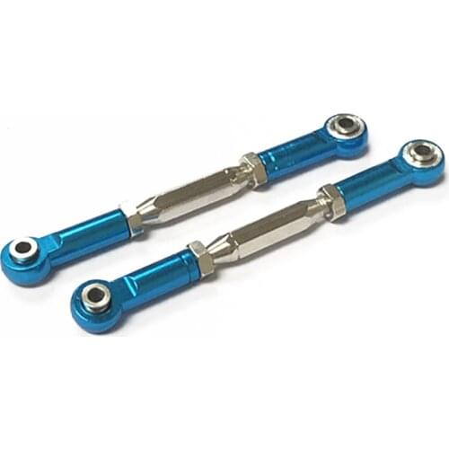 For TRAXXAS Slash 4X4 Aluminum Steering Turnbuckle Toe Link Camber Linkage 85mm-97mm M3 Assembled Rod Ends Hollow Balls Left Rig