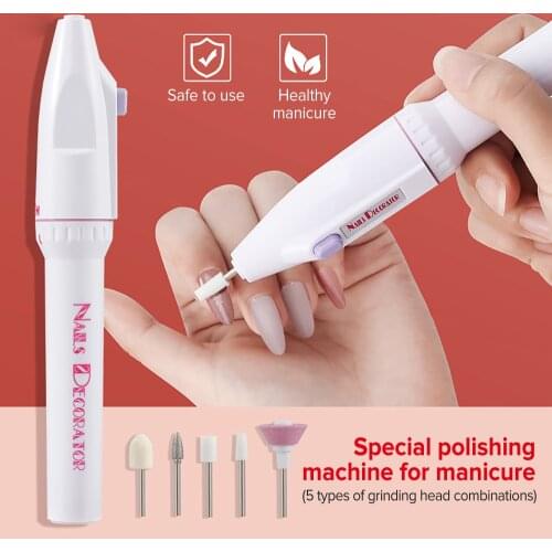 Nails Drill Machine Sanding For Nail Milling Machine Pedicure Gel Polish Nail Art Tools Portable Electric Manicure Drills Mini