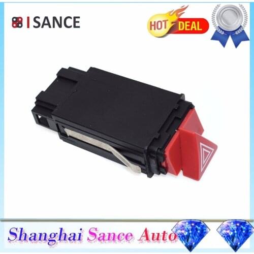 ISANCE Emergency Hazard Warning Light Flasher Switch 4B0941509D For AUDI A6 A6 Quattro 1998 1999 2000 2001 2002 2003 2004